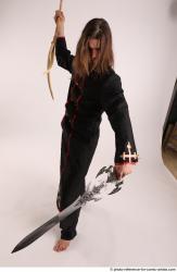 JAKUB PREACHER STANDING POSE WITH SWORD AND SPEAR